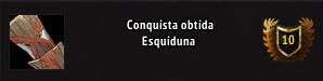 Conquista obtida Esquiduna