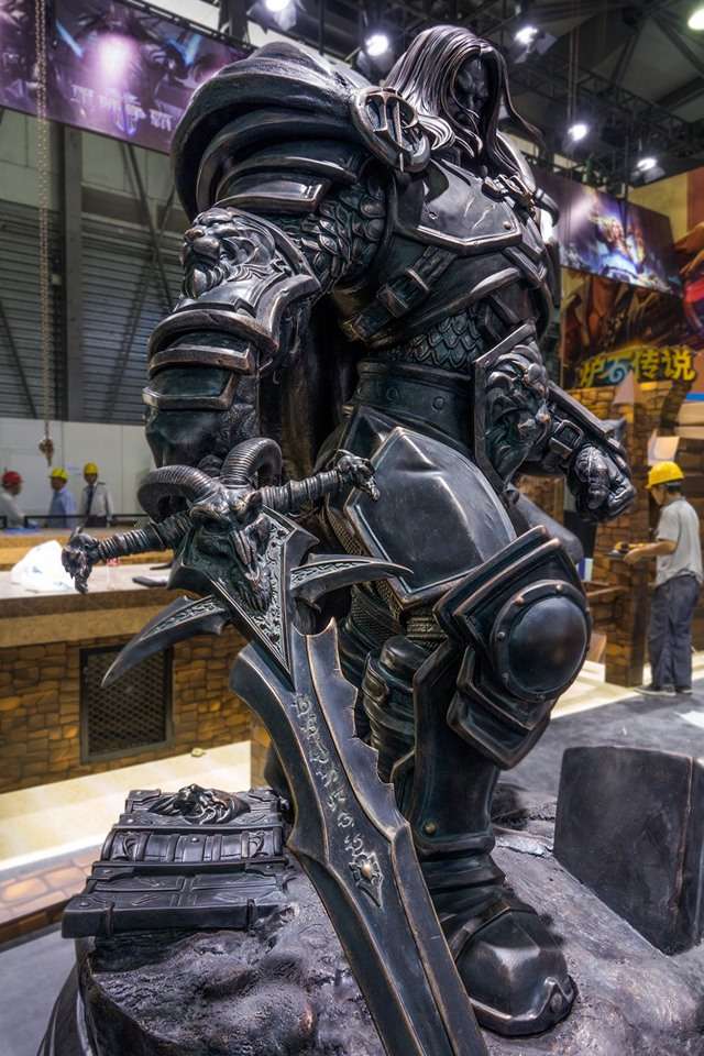 warcraft 3 iii reforged arthas menethil estatua statue rts strategy estrategia alliance aliança ally lordaeron terenas