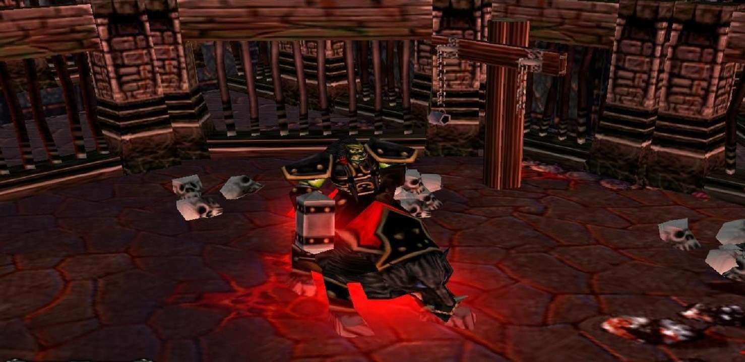 Thrall em um diálogo da campanha órquica de Warcraft III