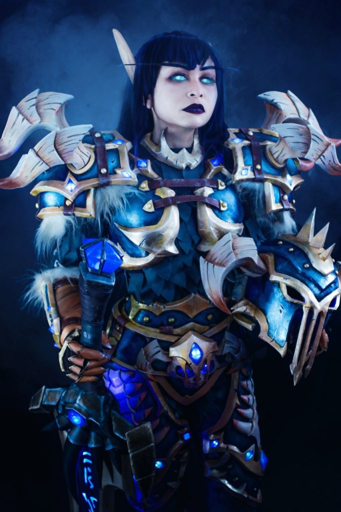 wow world of warcraft shadowlands mari hatsue cosplay dk dead knight elf night elf