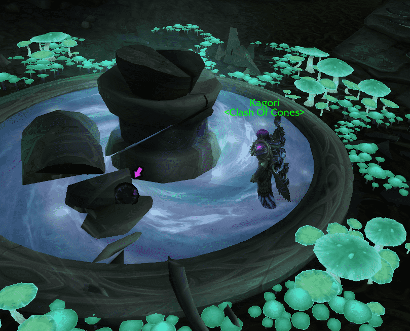 wow world of warcraft kosumoth kosumath o faminto the hungerer secret segredo caverna cavernas cave caves world quest missão mundial mascote pet mount montaria garra voraz habitante das profundezas fathom dweller orb orbe azsuna