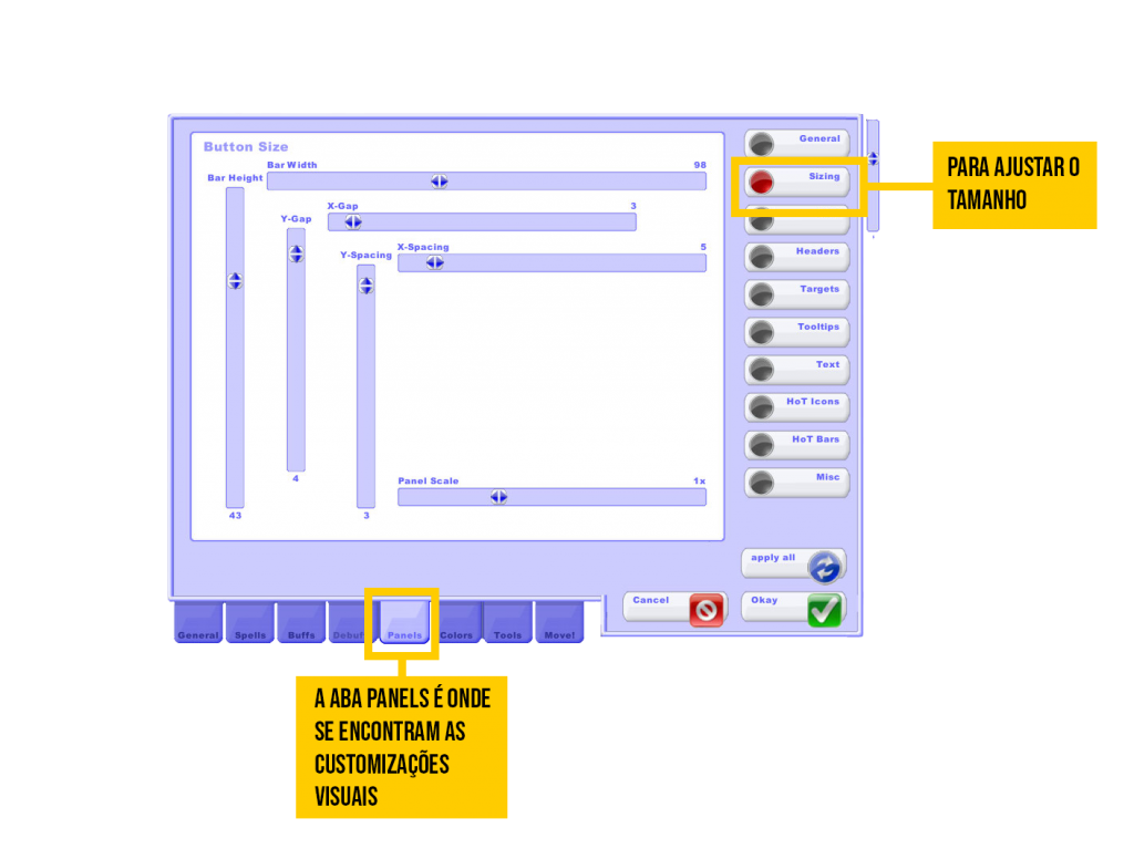 wow world of warcraft addon addons guia guide vuhdo voodoo raid frames raidframes raide interface healer curandeiro mouseover mouse over