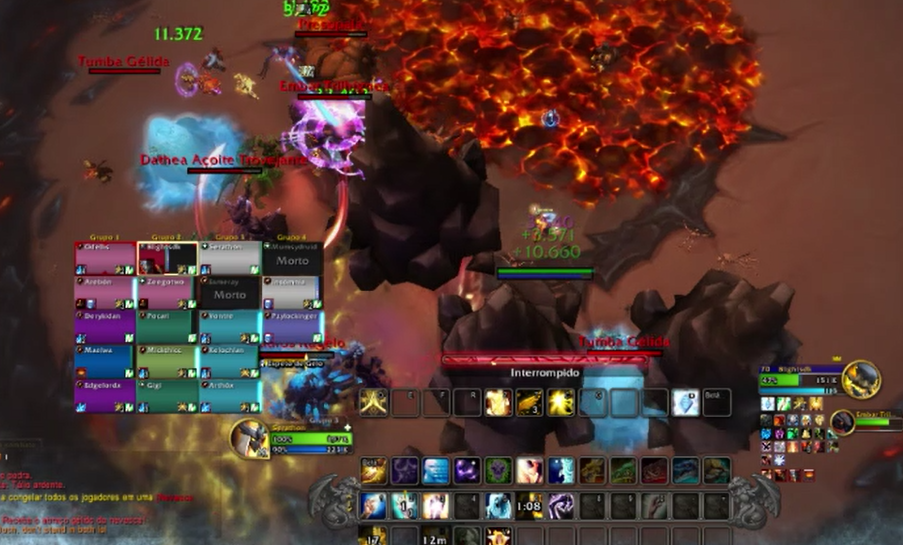 Imagem da mecânica Nevasca Primeva, mecânica do Conselho Primevo na primeira raid de Dragonflight