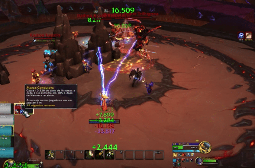 Imagem da mecânica Marca Condutora, mecânica do Conselho Primevo na primeira raid de Dragonflight