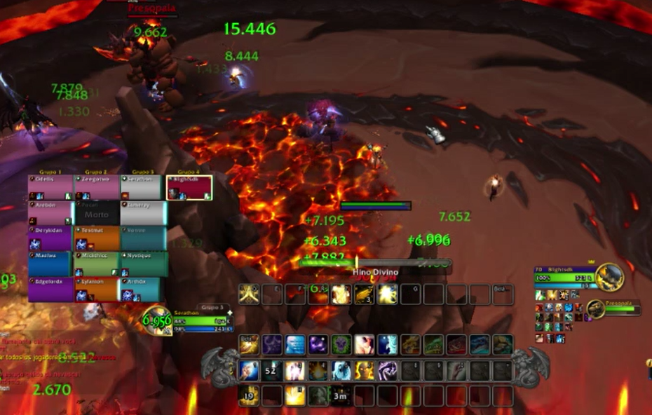 Imagem da mecânica Machados Meteoríticos, mecânica do Conselho Primevo na primeira raid de Dragonflight