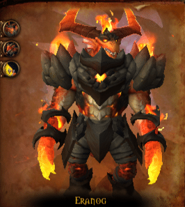 Modelo de Eranog primeiro boss da raid de Dragonflight