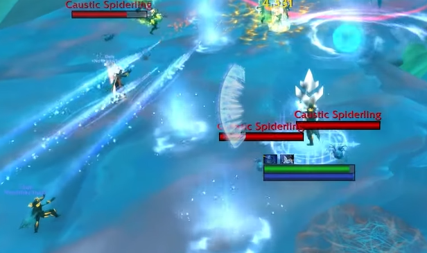 Imagem de Nuvem Glacial, mecânica de Sennarth na primeira raid de Dragonflight